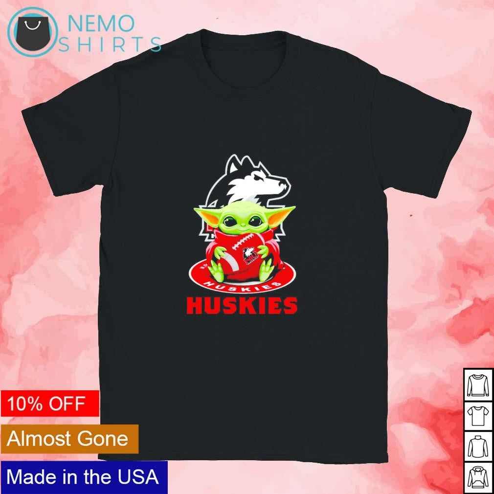 Baby Yoda Northern Illinois Huskies - Adult & Kids T-Shirts, Sweatshirts & Hoodies apparel design preview 1