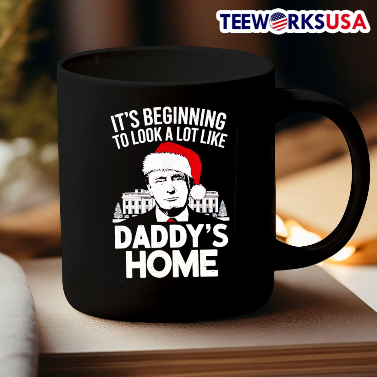 It's beginning to look a lot like Daddy's home Trump - Adult & Kids T-Shirts, Sweatshirts & Hoodies apparel design preview 3