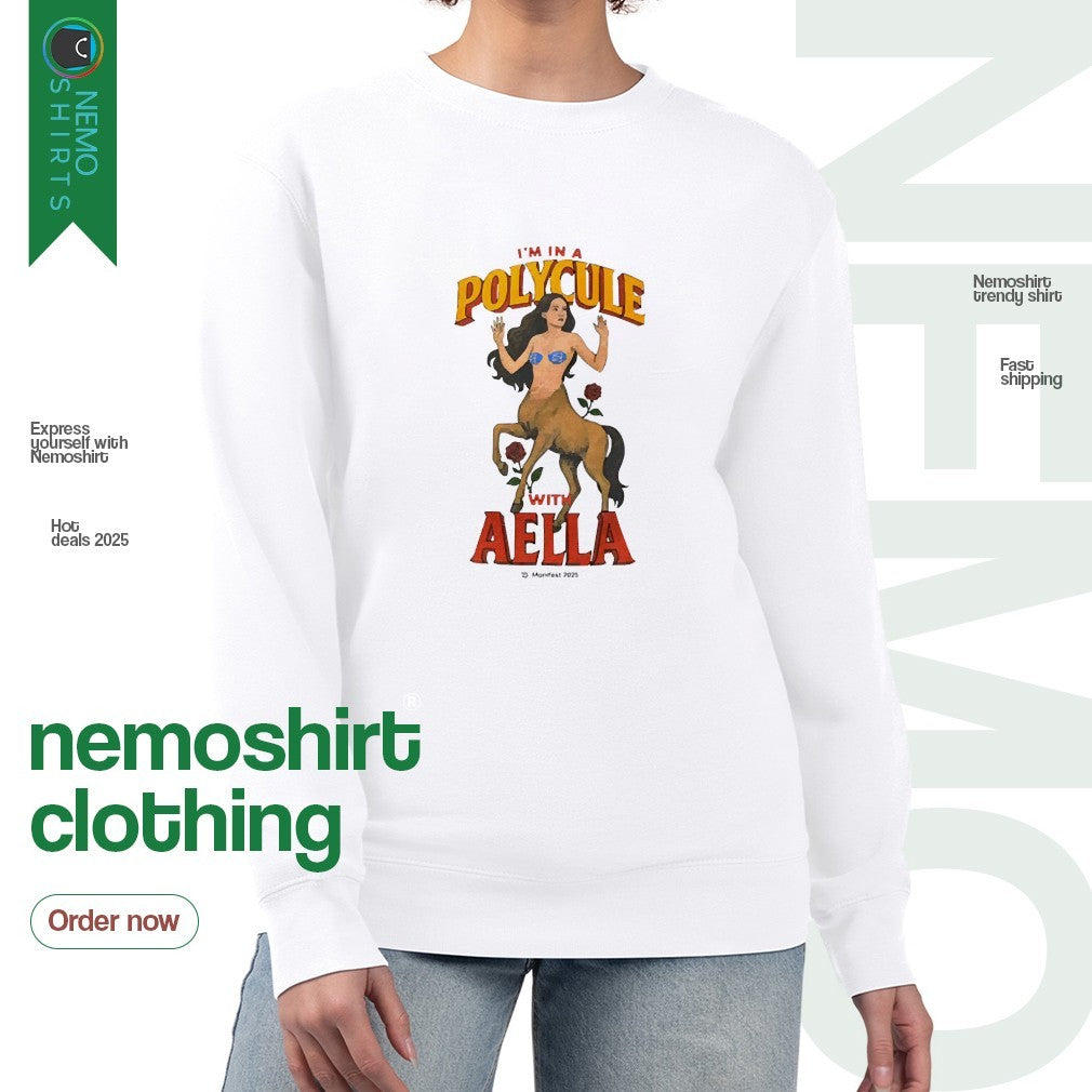 I'm in a polygule with Aella - Adult & Kids T-Shirts, Sweatshirts & Hoodies apparel design preview 4