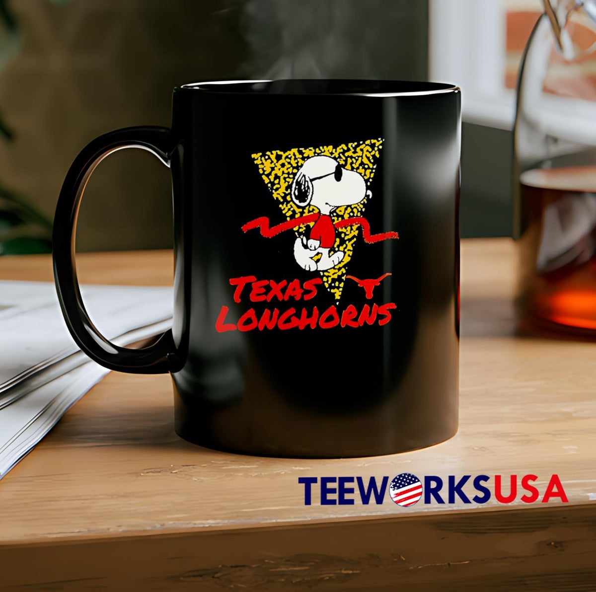 Snoopy Texas Longhorn cute - Adult & Kids T-Shirts, Sweatshirts & Hoodies apparel design preview 2