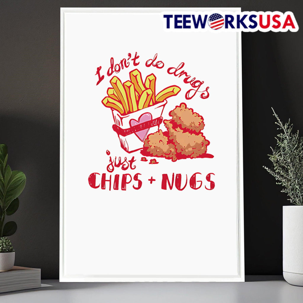 I don't do drugs just chips and nugs - Adult & Kids T-Shirts, Sweatshirts & Hoodies apparel design preview 6
