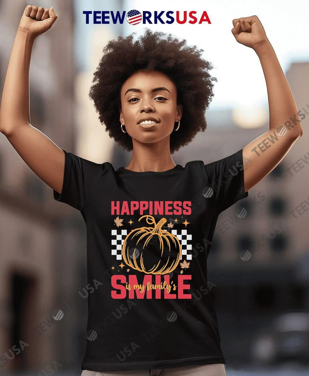 Happiness Pumpkin Family Smile - Adult & Kids T-Shirts, Sweatshirts & Hoodies apparel design preview 8