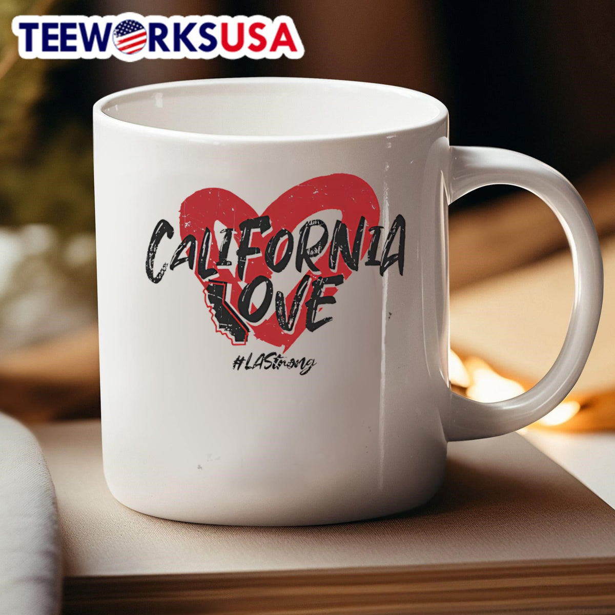California love heart - Adult & Kids T-Shirts, Sweatshirts & Hoodies apparel design preview 4