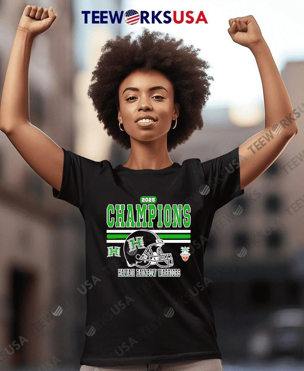 HawaiI rainbow warriors 2025 bowl champions - Adult & Kids T-Shirts, Sweatshirts & Hoodies apparel design preview 8
