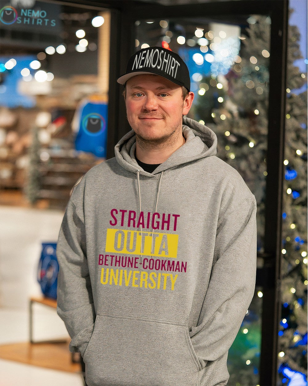 Straight outta Bethune-Cookman Wildcats University - Adult & Kids T-Shirts, Sweatshirts & Hoodies apparel design preview 3