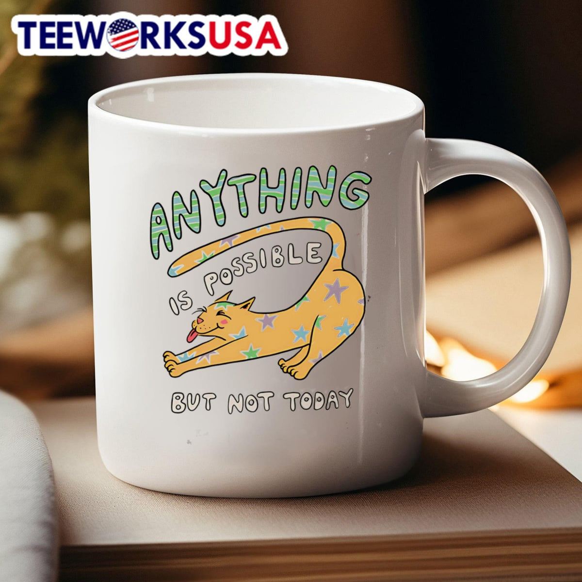 Anything is possible but not today cat - Adult & Kids T-Shirts, Sweatshirts & Hoodies apparel design preview 4