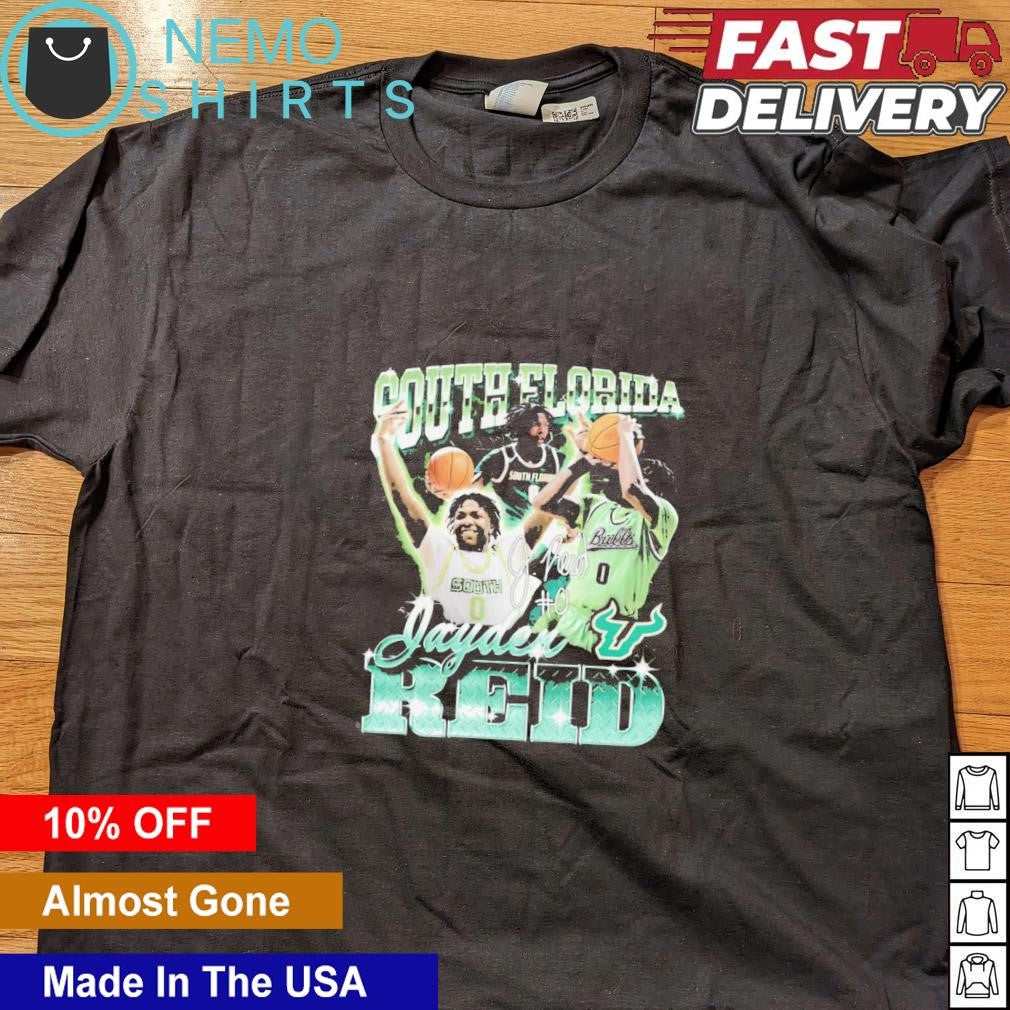 Jayden Reid South Florida Bulls signatrue vintage - Adult & Kids T-Shirts, Sweatshirts & Hoodies apparel design preview 4