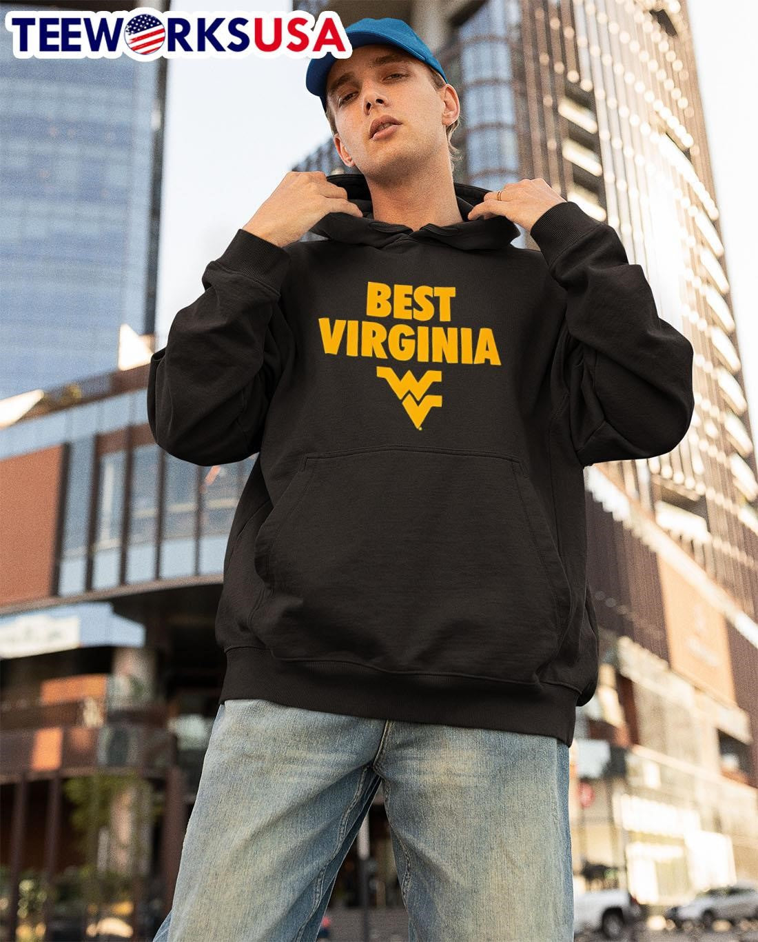 Best Virginia West logo - Adult & Kids T-Shirts, Sweatshirts & Hoodies apparel design preview 3