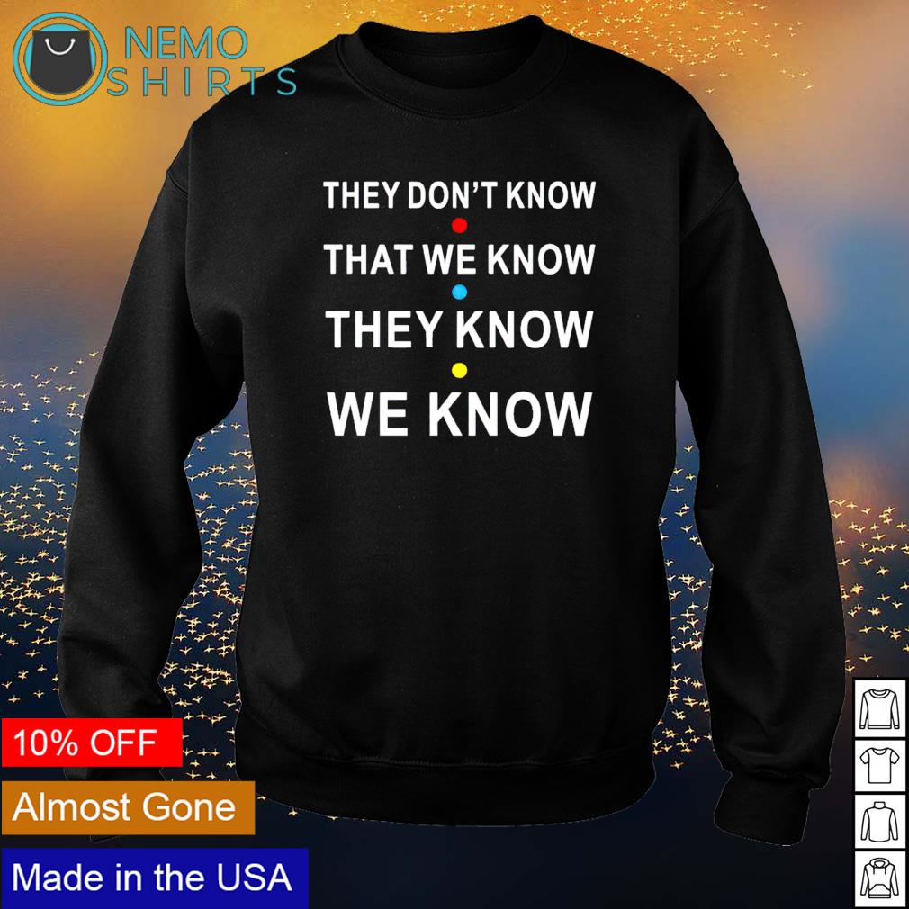 They don't know that we - Adult & Kids T-Shirts, Sweatshirts & Hoodies apparel design preview 4