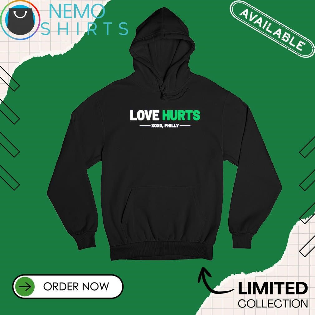 Love Hurts XOXO Philly Eagles - Adult & Kids T-Shirts, Sweatshirts & Hoodies apparel design preview 2