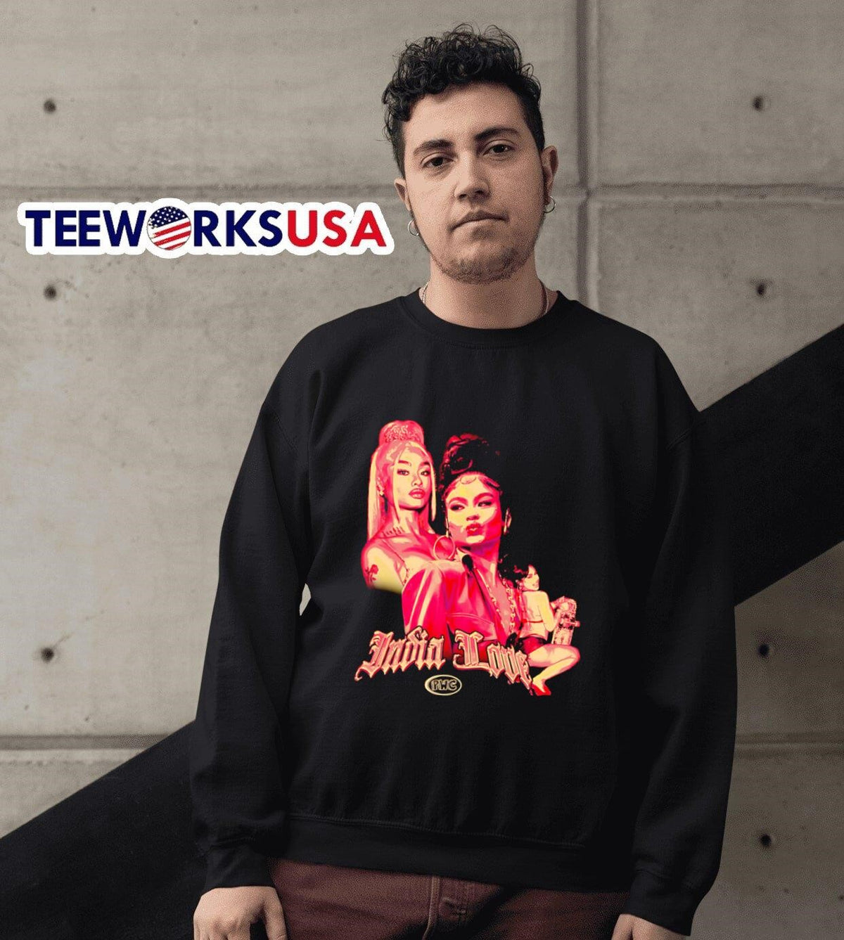 India Love Celebrity graphic - Adult & Kids T-Shirts, Sweatshirts & Hoodies apparel design preview 6