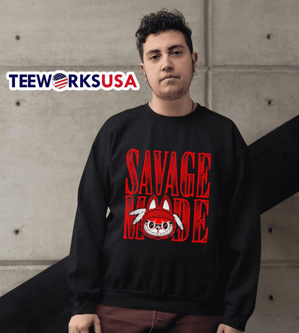 Labubu Savage Mode Horror - Adult & Kids T-Shirts, Sweatshirts & Hoodies apparel design preview 6
