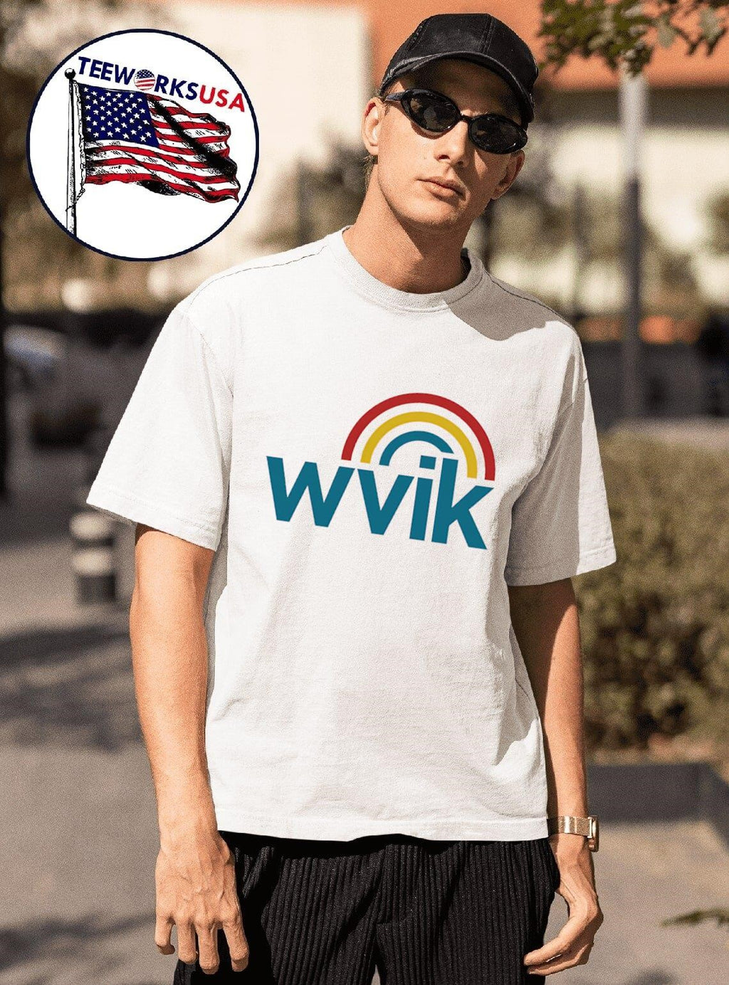WVIK vintage logo - Adult & Kids T-Shirts, Sweatshirts & Hoodies apparel design preview 1