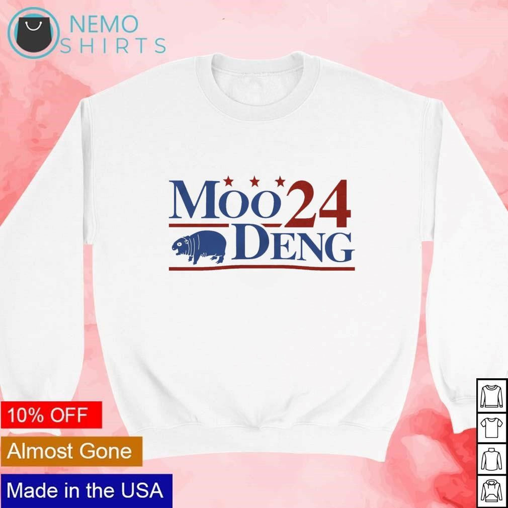 Moo Deng 24 election cover - Adult & Kids T-Shirts, Sweatshirts & Hoodies apparel design preview 4