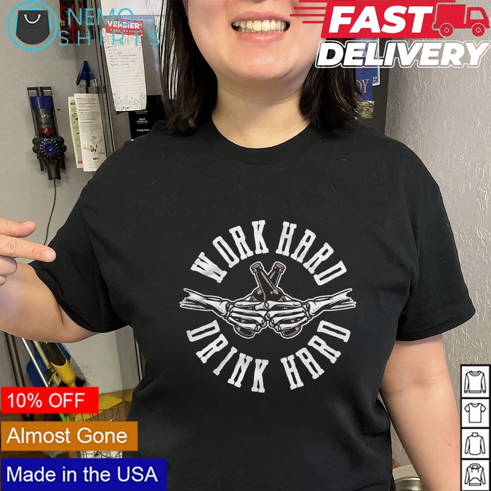 Work hard drink - Adult & Kids T-Shirts, Sweatshirts & Hoodies apparel design preview 3