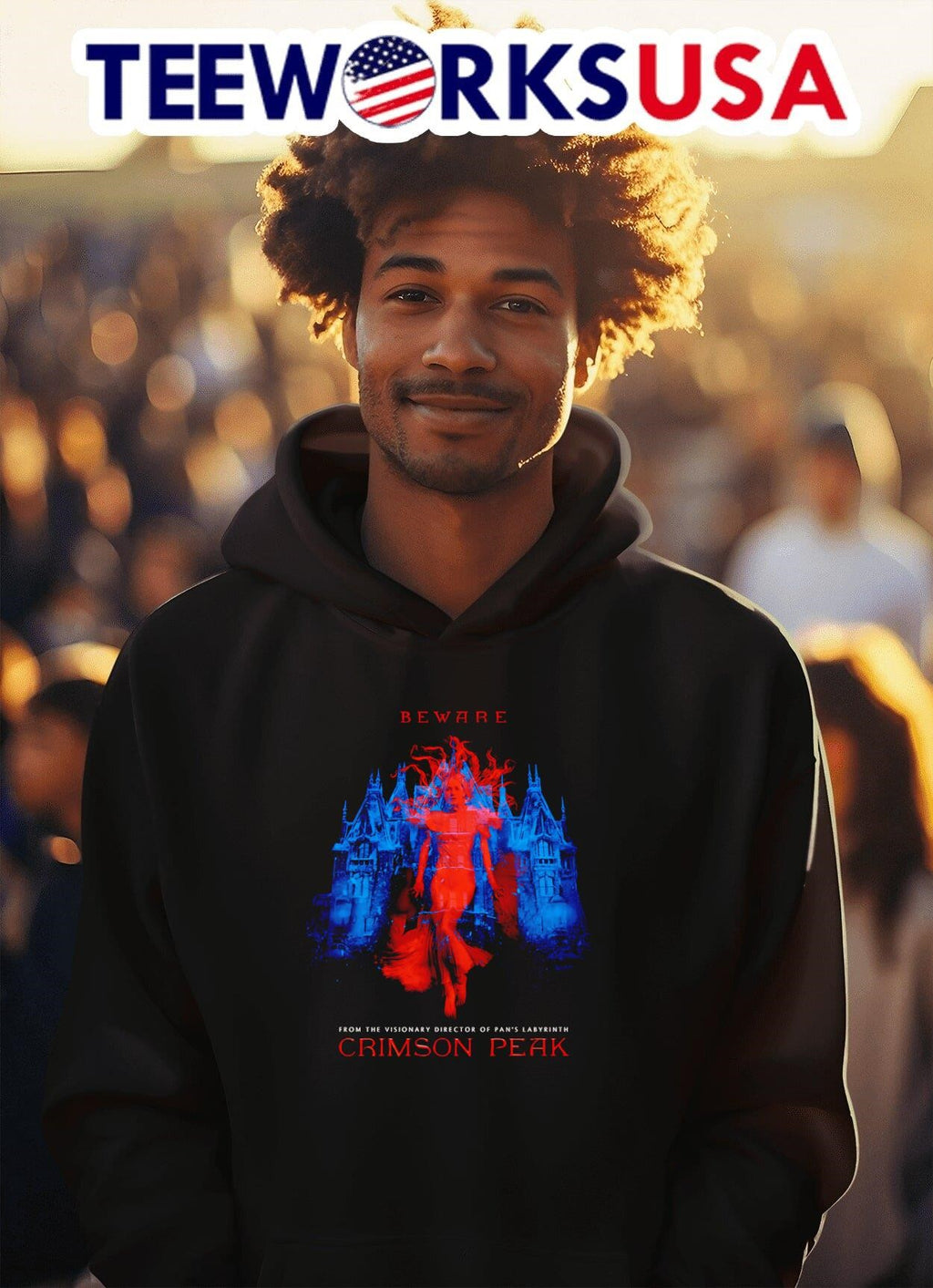 Beware from the visionary director of Pan's Labyrinth - Adult & Kids T-Shirts, Sweatshirts & Hoodies apparel design preview 2