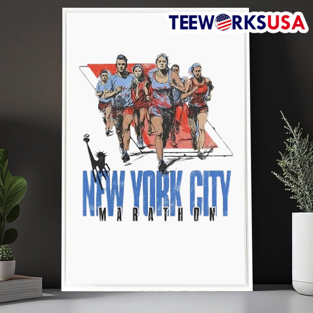 New York City Marathon retro - Adult & Kids T-Shirts, Sweatshirts & Hoodies apparel design preview 6