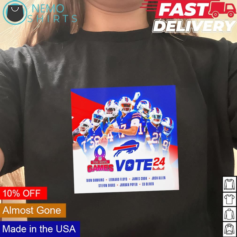 Buffalo Bills vote Pro Bowl Games 2024 - Adult & Kids T-Shirts, Sweatshirts & Hoodies apparel design preview 3