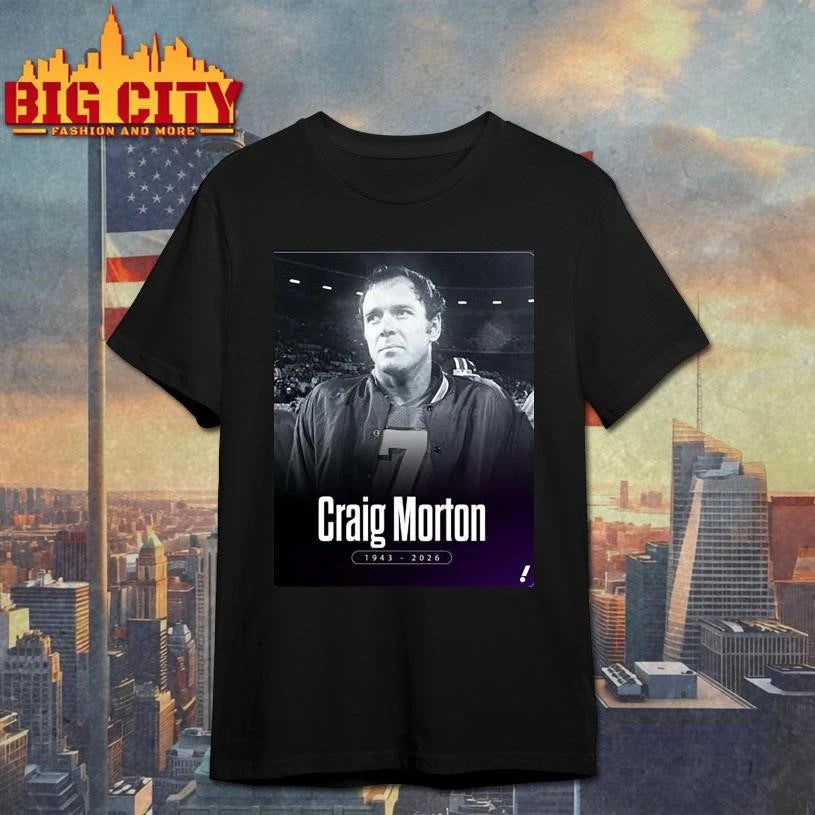 Craig Morton 1943-2026 - Adult & Kids T-Shirts, Sweatshirts & Hoodies apparel design preview 1