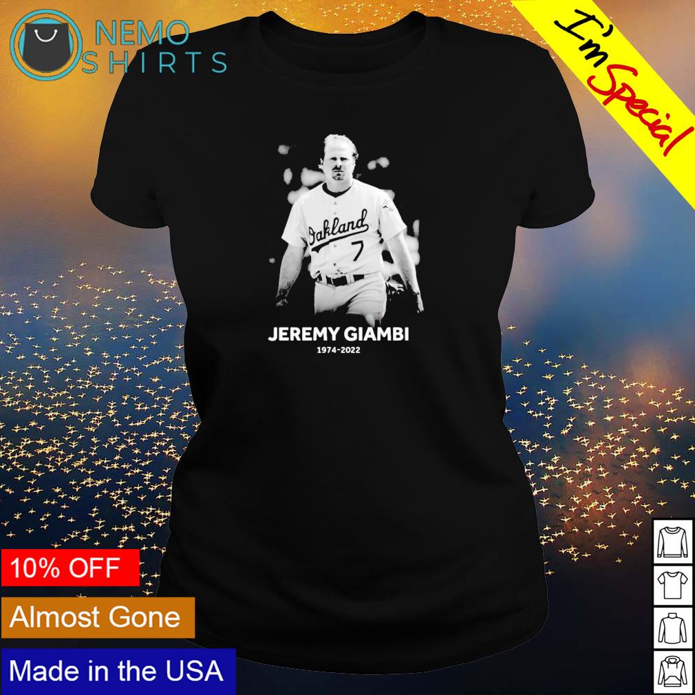 RIP Jeremy Giambi 1974 2022 - Adult & Kids T-Shirts, Sweatshirts & Hoodies apparel design preview 3
