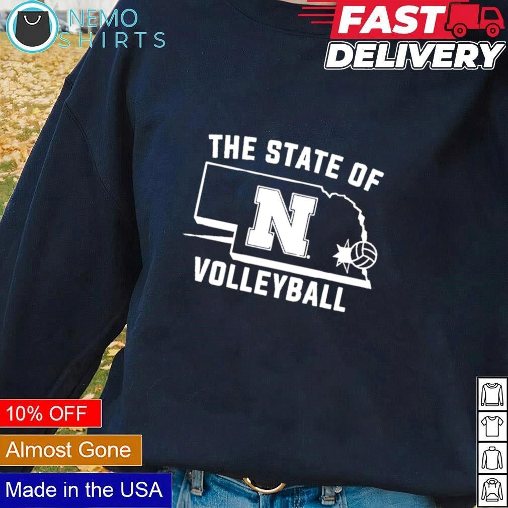 Nebraska the state of volleyball - Adult & Kids T-Shirts, Sweatshirts & Hoodies apparel design preview 1