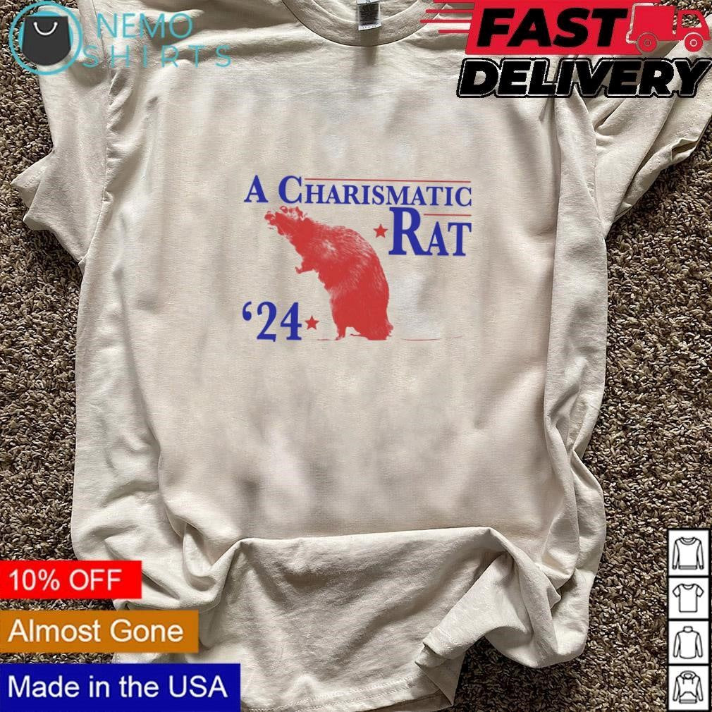 A charismatic rat 2024 - Adult & Kids T-Shirts, Sweatshirts & Hoodies apparel design preview 3