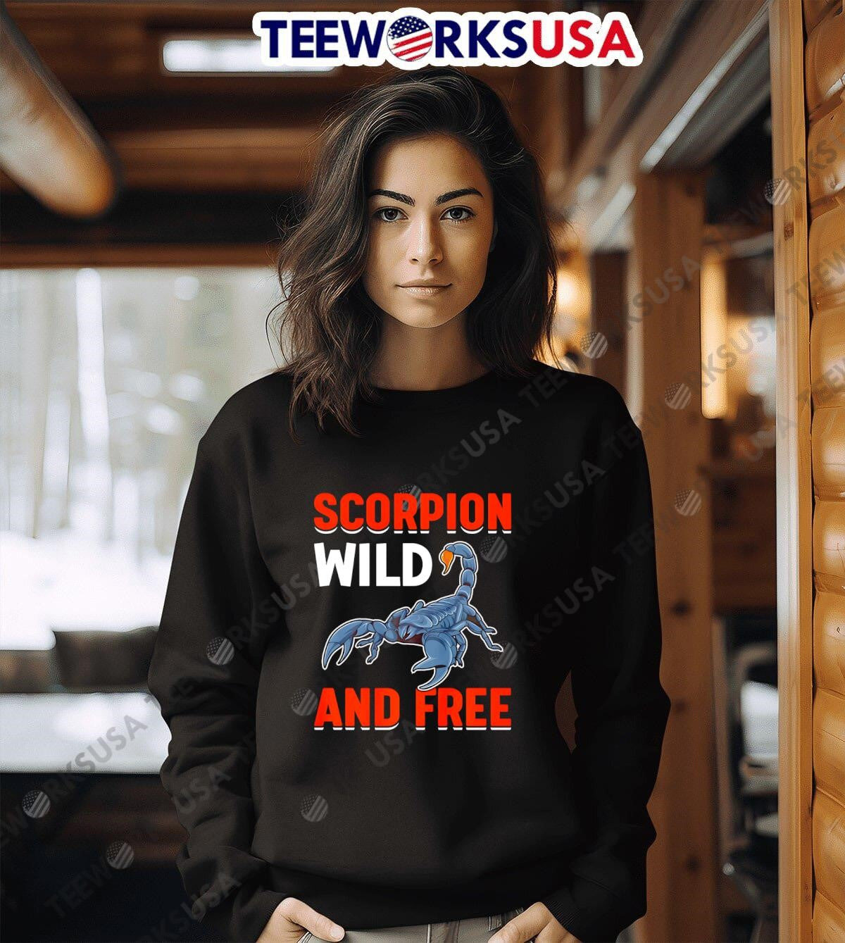 Scorpion Wild And Free - Adult & Kids T-Shirts, Sweatshirts & Hoodies apparel design preview 6