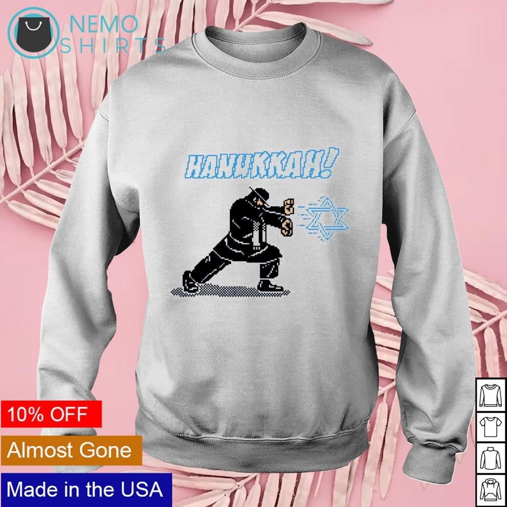 Hanukkah Ryu Hadoken - Adult & Kids T-Shirts, Sweatshirts & Hoodies apparel design preview 3
