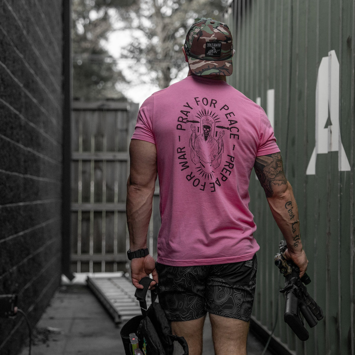 Pray For Peace. Prepare War. Men's - Adult & Kids T-Shirts, Sweatshirts & Hoodies apparel design preview 15