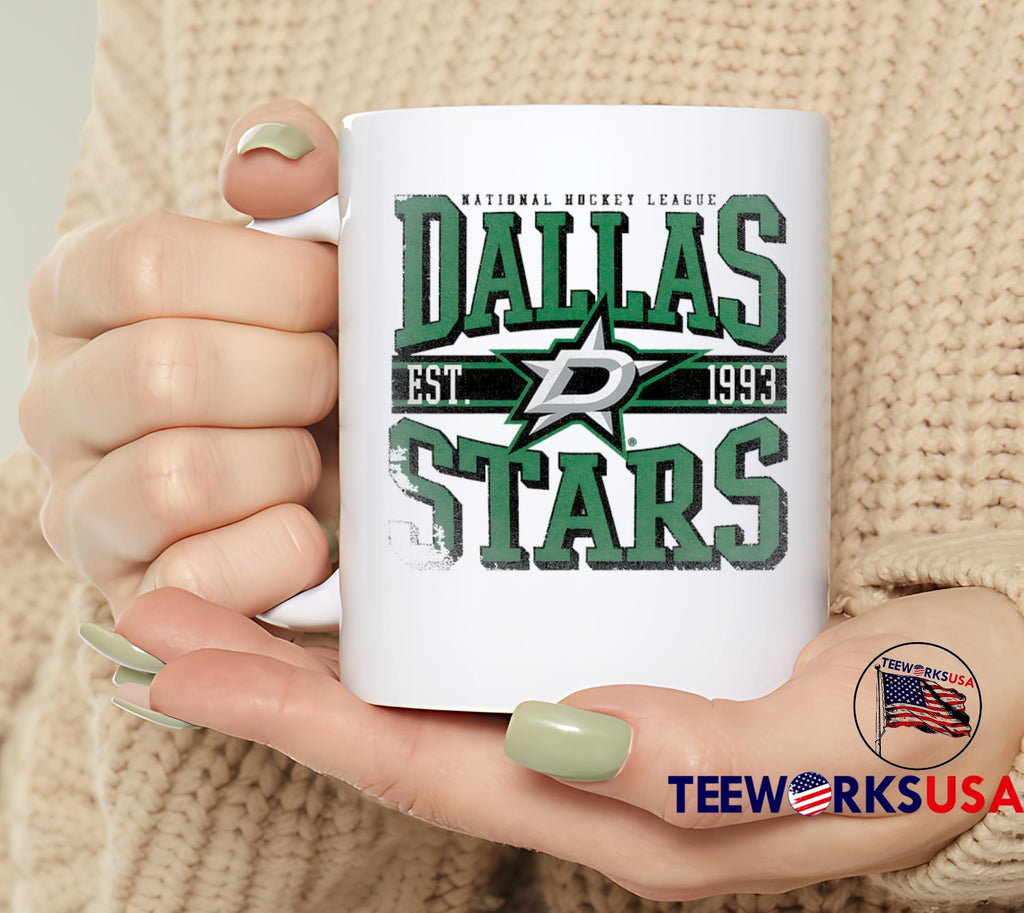 Dallas Stars Retro Vibe 1993 vinatge - Adult & Kids T-Shirts, Sweatshirts & Hoodies apparel design preview 6