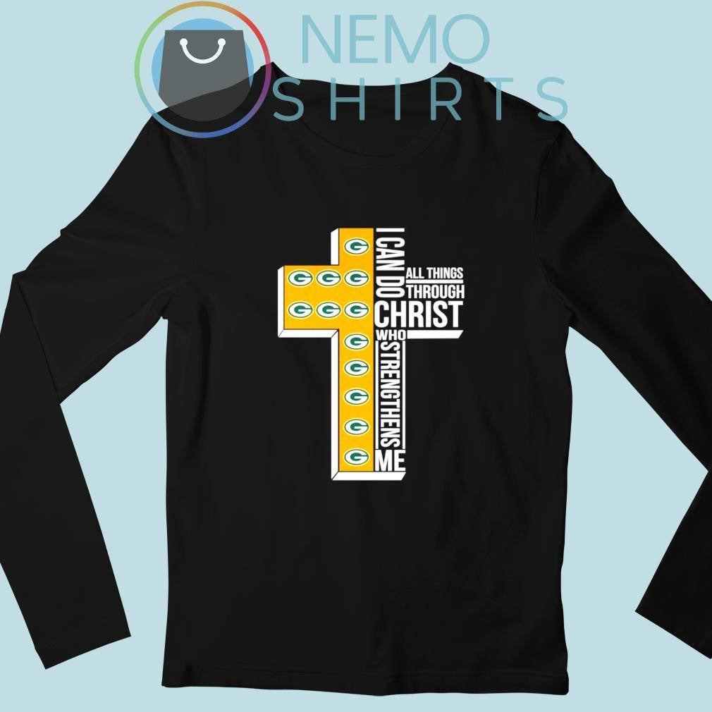 Green Bay Packers I can do all things through christ - Adult & Kids T-Shirts, Sweatshirts & Hoodies apparel design preview 3