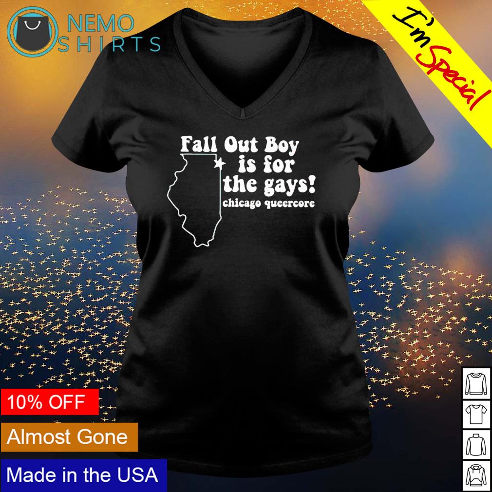 Fall out boy is for the gays Chicago queercore - Adult & Kids T-Shirts, Sweatshirts & Hoodies apparel design preview 5