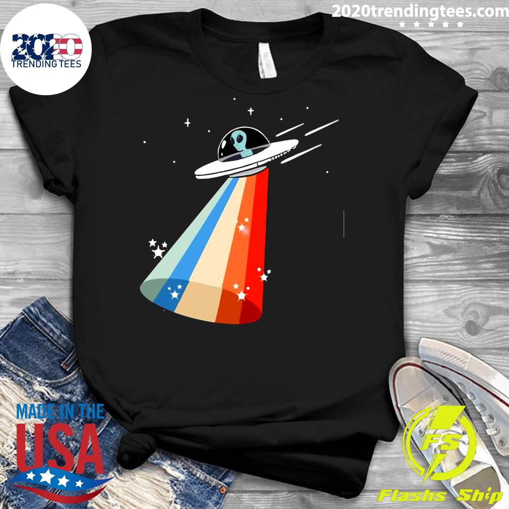 Alien Abduction Ufo Extraterrestrial Flying Space - Adult & Kids T-Shirts, Sweatshirts & Hoodies apparel design preview 3