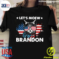 American Flag Cat Let's Moew Brandon - Adult & Kids T-Shirts, Sweatshirts & Hoodies apparel design preview 1