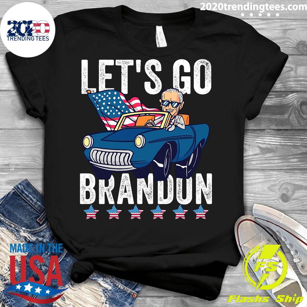 American Flag pumpkin Let's Go Brandon - Adult & Kids T-Shirts, Sweatshirts & Hoodies apparel design preview 3