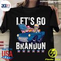 American Flag pumpkin Let's Go Brandon - Adult & Kids T-Shirts, Sweatshirts & Hoodies apparel design preview 1