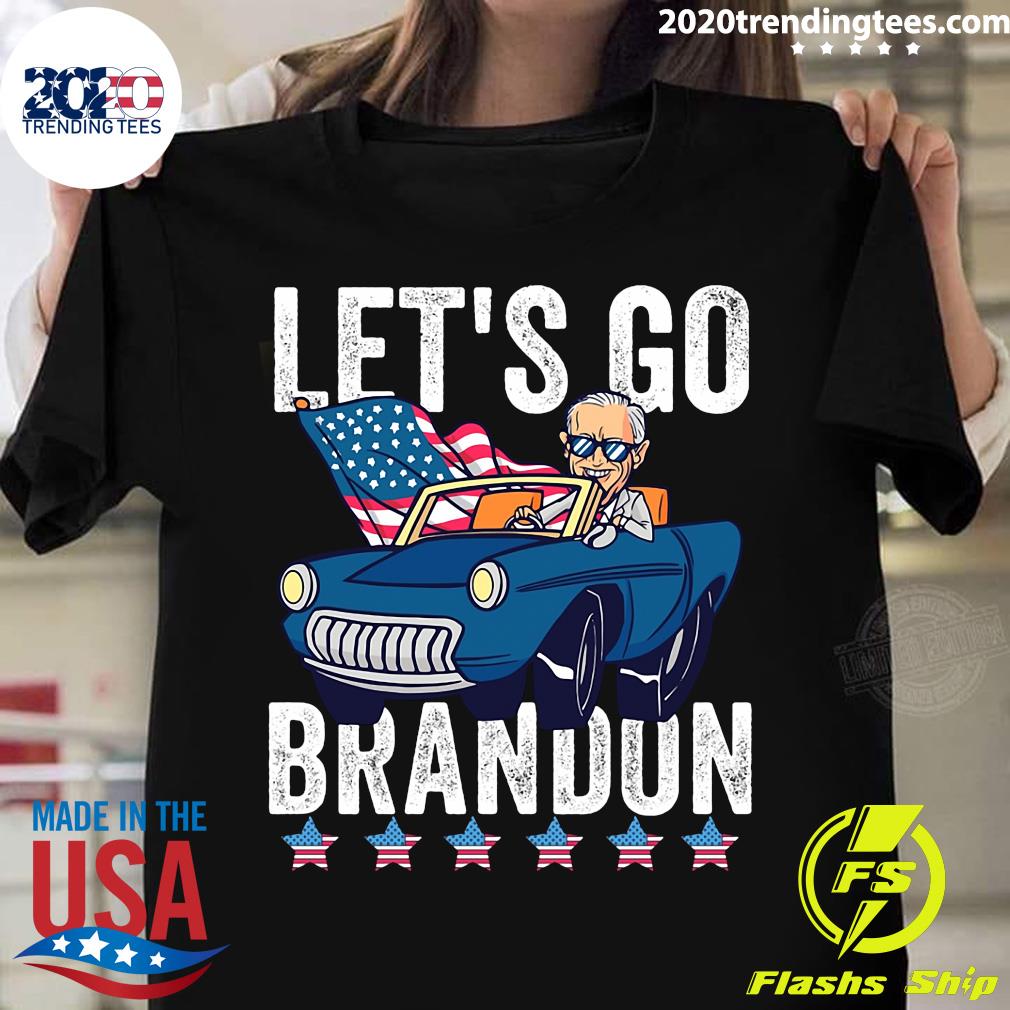 American Flag pumpkin Let's Go Brandon - Adult & Kids T-Shirts, Sweatshirts & Hoodies apparel design preview 1