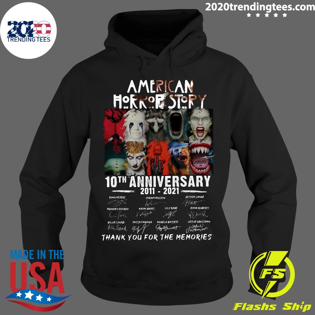 American Horror Story 10th Anniversary 2011-2021 - Adult & Kids T-Shirts, Sweatshirts & Hoodies apparel design preview 2