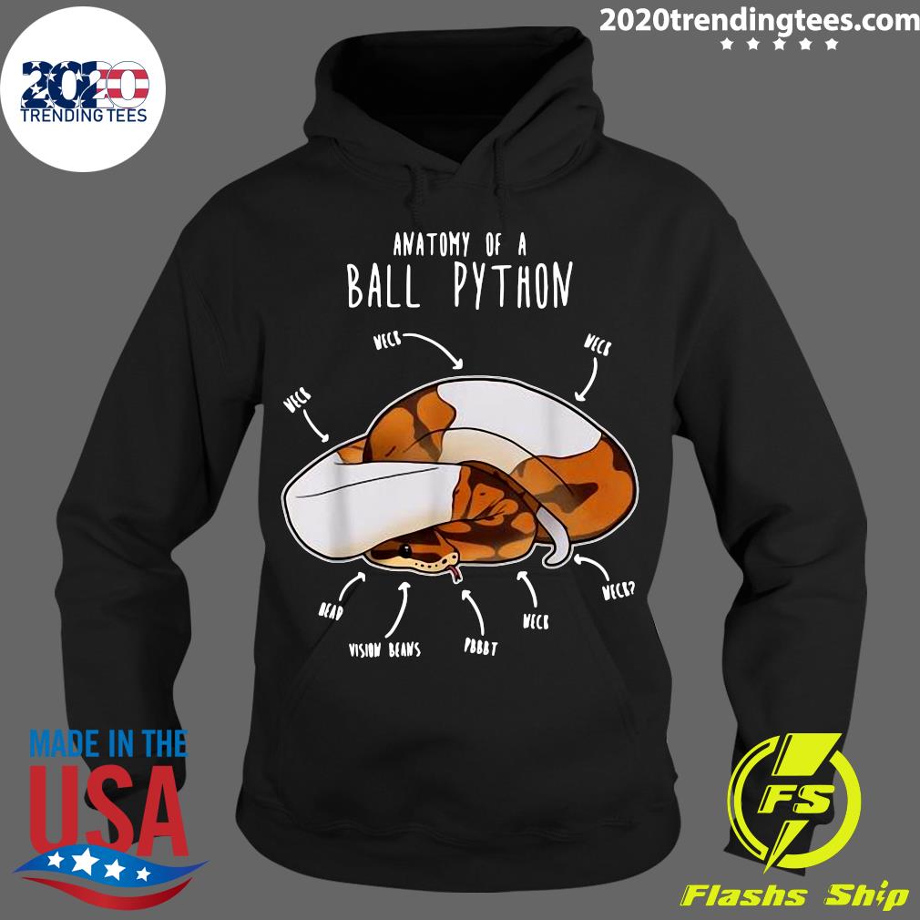 Anatomy of a Piebald Ball Python, Reptile Snake - Adult & Kids T-Shirts, Sweatshirts & Hoodies apparel design preview 2