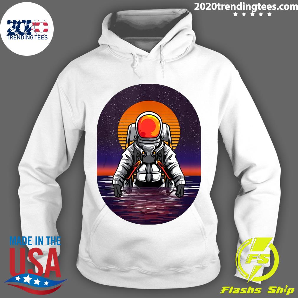 Astronaut Rising From The Sea Ocean Sunset Space - Adult & Kids T-Shirts, Sweatshirts & Hoodies apparel design preview 2