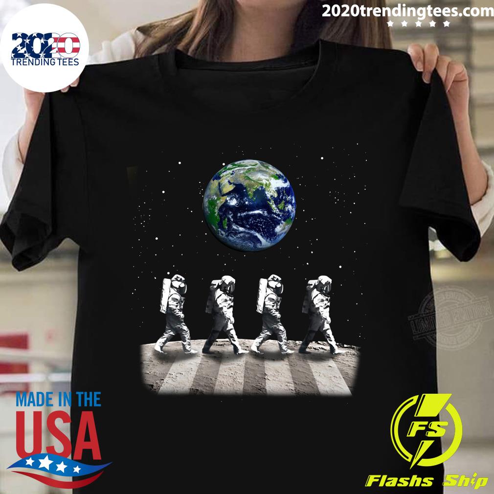 Astronaut Walk On The Moon - Adult & Kids T-Shirts, Sweatshirts & Hoodies apparel design preview 1