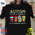 Autism Is Not A Disability It's Different Ability - Adult & Kids T-Shirts, Sweatshirts & Hoodies apparel design preview 1