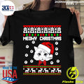 Awesome Cat Meowy Christmas - Adult & Kids T-Shirts, Sweatshirts & Hoodies apparel design preview 1