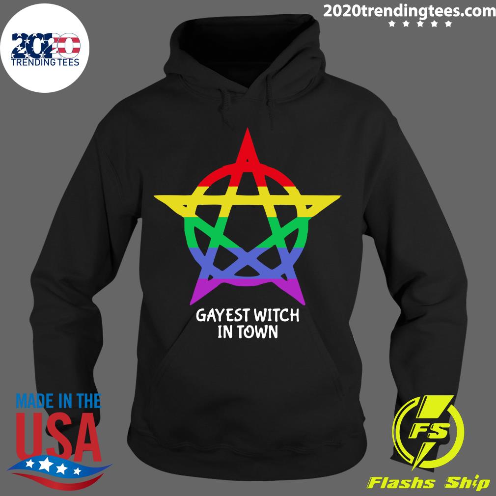 Awesome Gayest Witch In Town - Adult & Kids T-Shirts, Sweatshirts & Hoodies apparel design preview 2