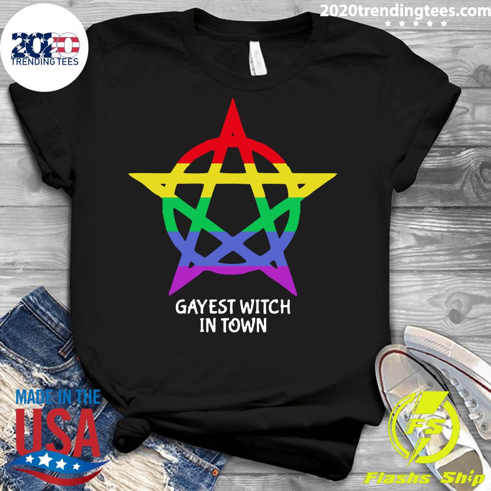 Awesome Gayest Witch In Town - Adult & Kids T-Shirts, Sweatshirts & Hoodies apparel design preview 3