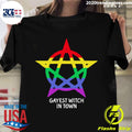 Awesome Gayest Witch In Town - Adult & Kids T-Shirts, Sweatshirts & Hoodies apparel design preview 1