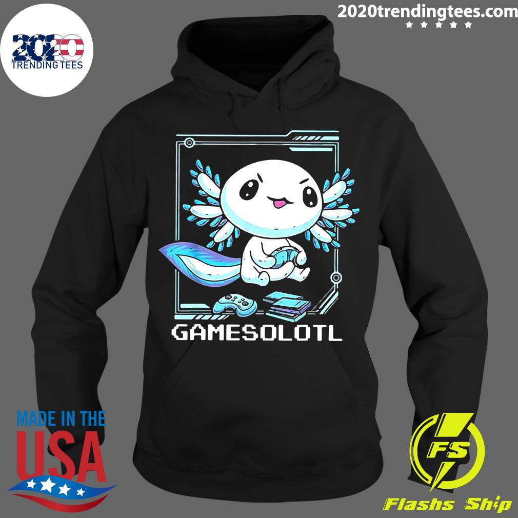 Axolotl Gamesolotl - Adult & Kids T-Shirts, Sweatshirts & Hoodies apparel design preview 2