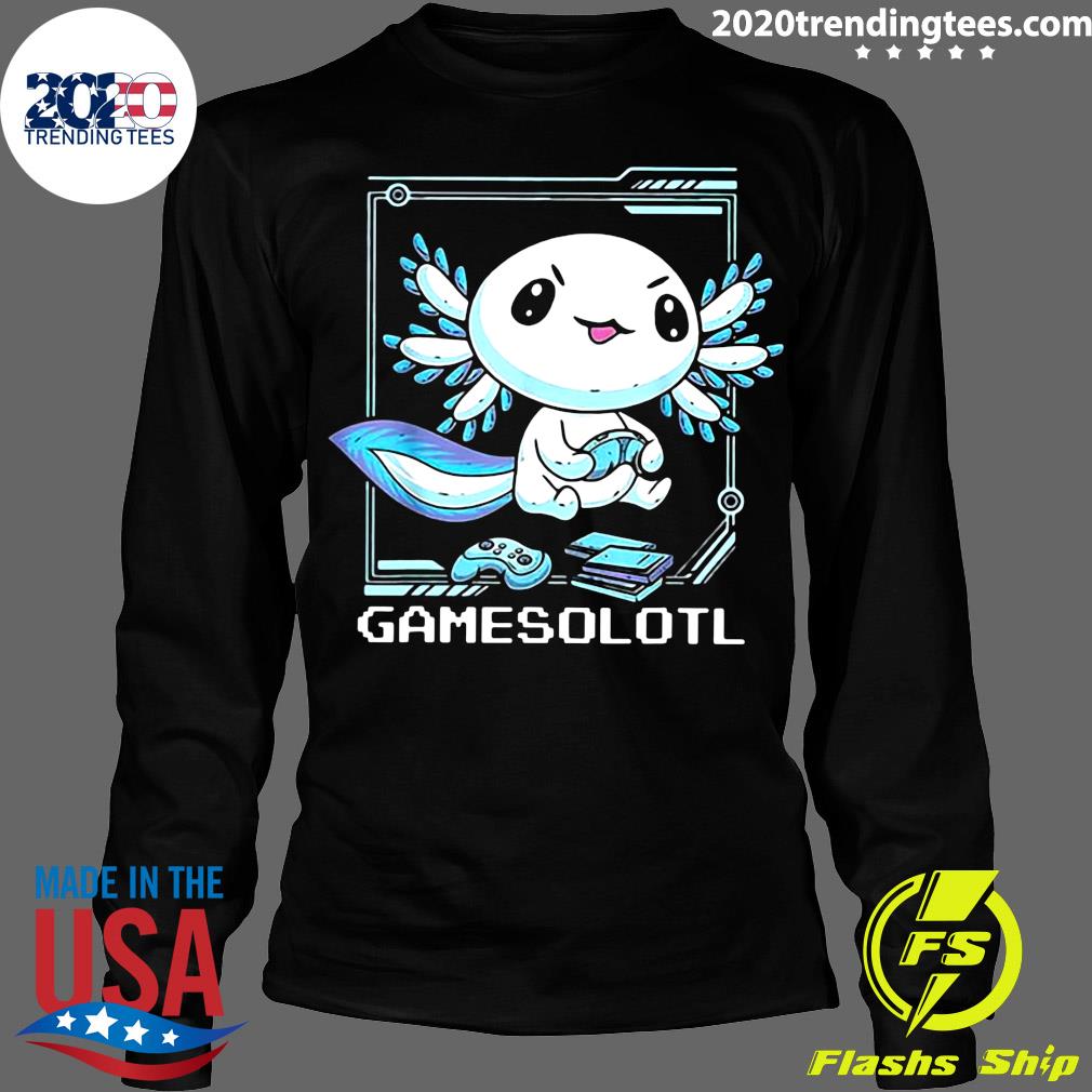 Axolotl Gamesolotl - Adult & Kids T-Shirts, Sweatshirts & Hoodies apparel design preview 4