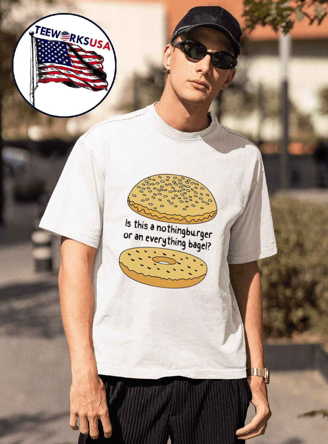 Is this a nothingburger or an everything bagel - Adult & Kids T-Shirts, Sweatshirts & Hoodies apparel design preview 1