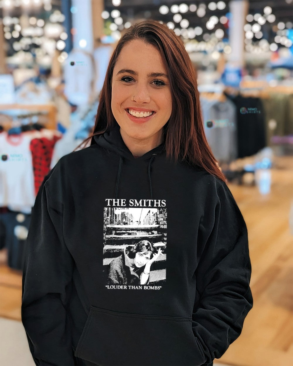 The smiths Louder Than Bombs smoking - Adult & Kids T-Shirts, Sweatshirts & Hoodies apparel design preview 5